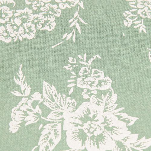 Prodotto Nastro da tavolo verde rotolo di nastro fiori di cotone menta 15 cm 3 m