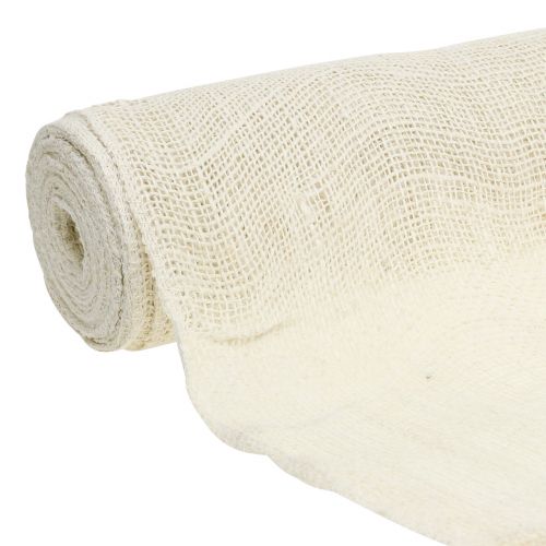 Floristik24 Tovaglia juta sbiancata 50cm x 910cm