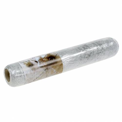 Floristik24 Runner da tavolo argento 30 cm 25 m