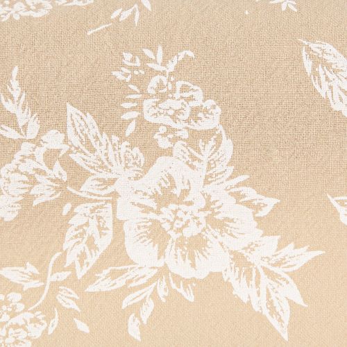 Prodotto Nastro da tavolo con fiori runner da tavolo in cotone beige 15 cm 3 m
