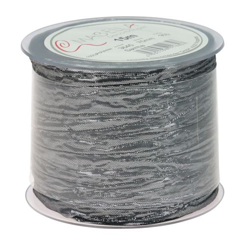 Prodotto Nastro di seta nastro da tavolo nastro regalo nastro d&#39;argento 75mm 15m