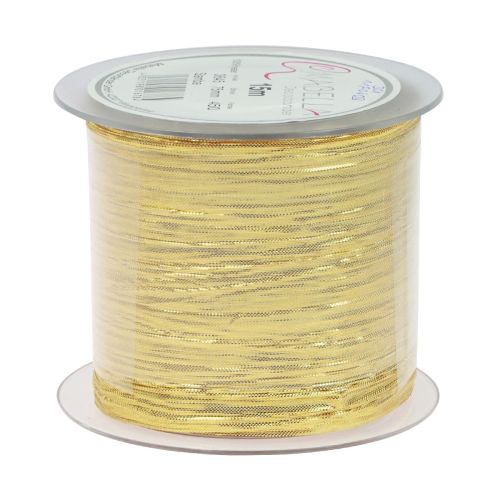 Prodotto Nastro regalo nastro di seta oro nastro da tavolo 75mm 15m