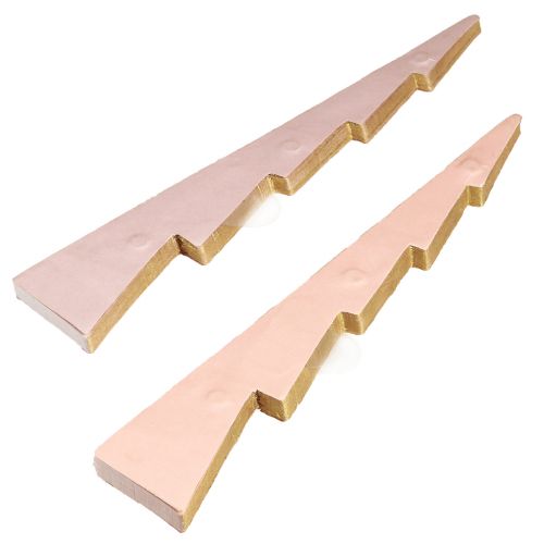 Prodotto Decorazione da tavola Albero di Natale carta a nido d'ape Albicocca Oro H30cm 2 pz