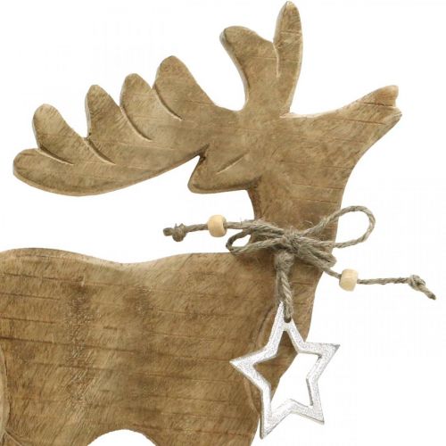 Floristik24 Decorazione da tavola Decorazione natalizia cervo in legno decorazione in piedi renna H33cm