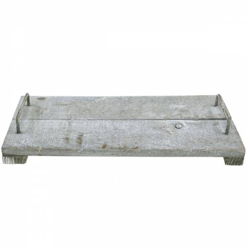 Prodotto Decorazione da tavola, vassoio decorativo in shabby chic, vassoio con piedini, decoro in legno 40cm