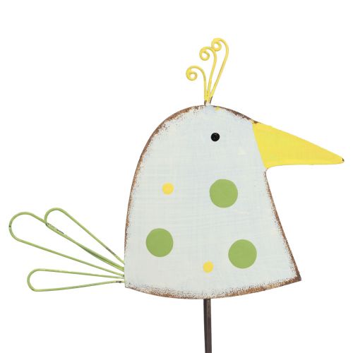 Floristik24 Molla per decorazione da tavolo, figura decorativa di uccello, uccello in metallo 17 cm 2 pz