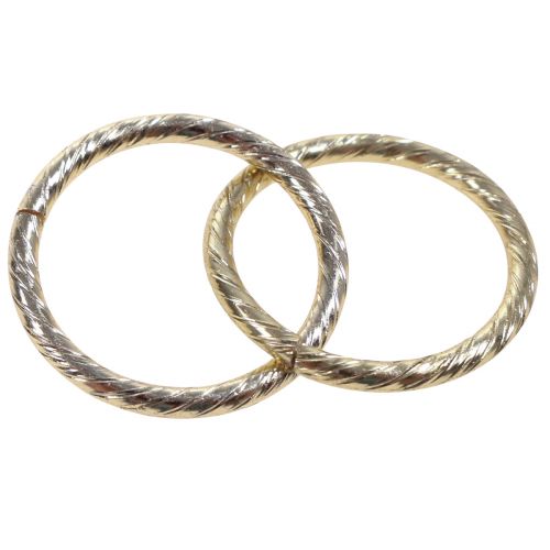 Floristik24 Decorazione da tavola fedi nuziali anelli decorativi oro Ø2cm 50 pezzi