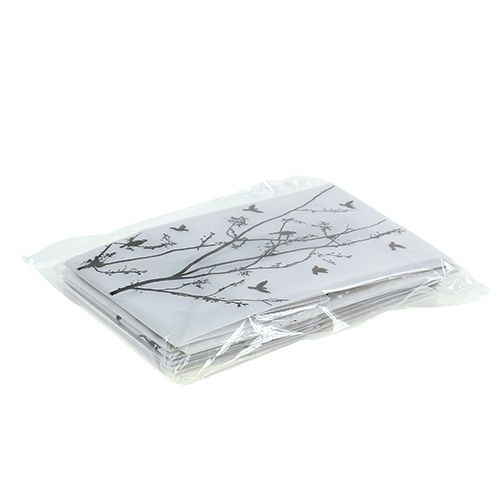 Floristik24 Sacchetto di plastica per decorazioni da tavola con motivo 10x8x15cm 8 pezzi