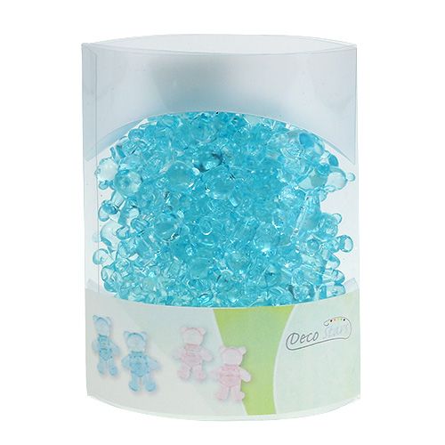 Prodotto Decorazione da tavola per la nascita dell&#39;orso blu 3.5cm 60p 60