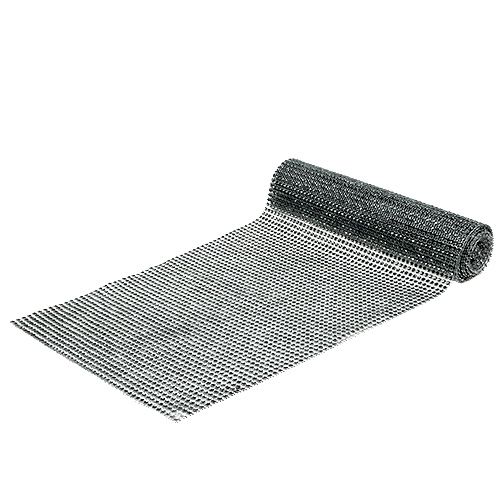 Floristik24 Runner da tavolo con paillettes argento B25cm L228cm