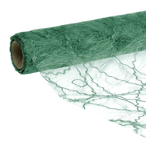 Floristik24 Runner da tavolo Sizotwist verde scuro 30cm 5m