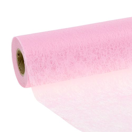 Runner da tavola in pile rosa 23cm 25m