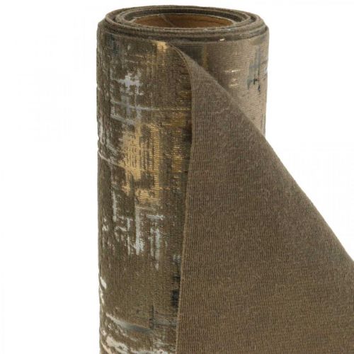 Floristik24 Runner da tavolo marrone runner da tavolo decorazione in poliestere L250cm L20cm