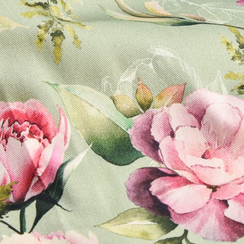 Floristik24 Runner da tavolo primavera peonia runner verde 40x150 cm