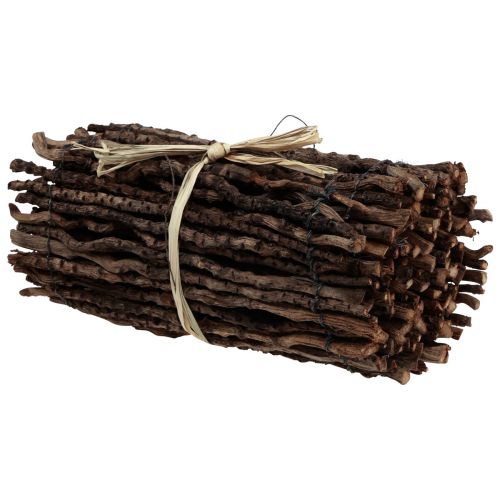 Prodotto Runner da tavolo in legno decorativo decoro rami marrone naturale 89×20,5 cm