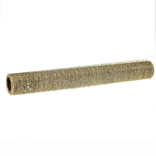 Floristik24 Runner da tavolo runner Champagne Glitter L35cm L200cm