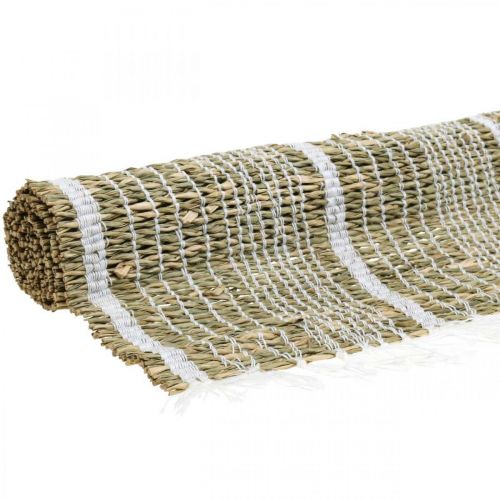 Floristik24 Tovaglietta Seagrass naturale, bianco Tovaglietta runner piccola 47×33 cm