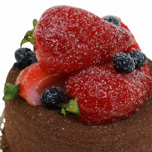 Floristik24 Torta decorativa al cioccolato replica alimentare 7cm