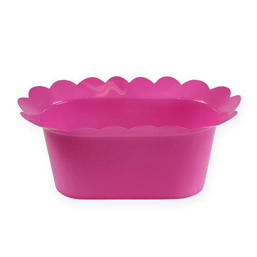 Floristik24 Vaso in plastica ovale colorato 23cm 10pz