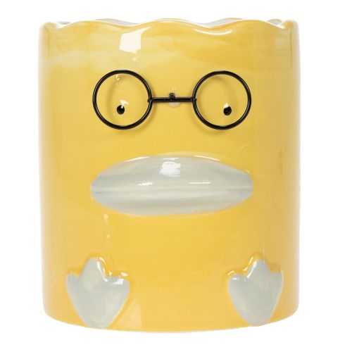 Prodotto Vaso decorativo cilindrico in ceramica a forma di anatra per una casa elegante, 13 cm, 2 pezzi