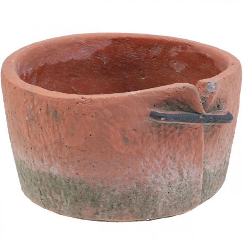 Prodotto Vaso da fiori in cemento cachepot vaso in terracotta Ø18,5cm H10,5cm