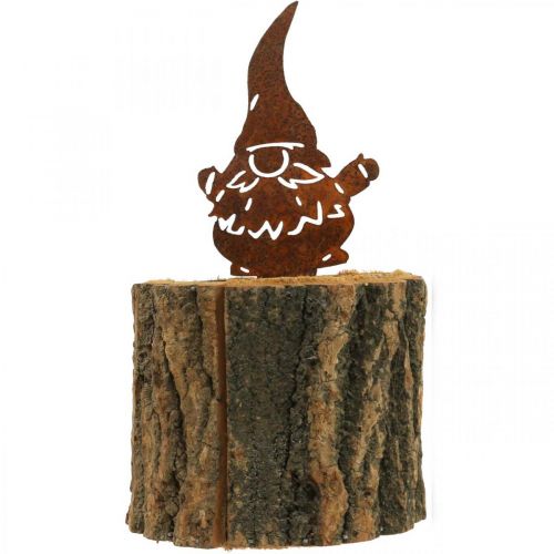 Prodotto Vaso da fiori fioriera in legno effetto legno imp arrugginito H24cm