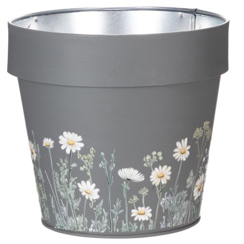 Vaso da fiori con delicato motivo di fiori selvatici, pratico da usare su balcone o terrazza, 15 cm, 3 pezzi