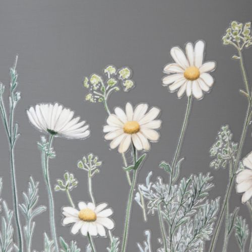 Prodotto Vaso da fiori con delicato motivo di fiori selvatici, pratico da usare su balcone o terrazza, 15 cm, 3 pezzi