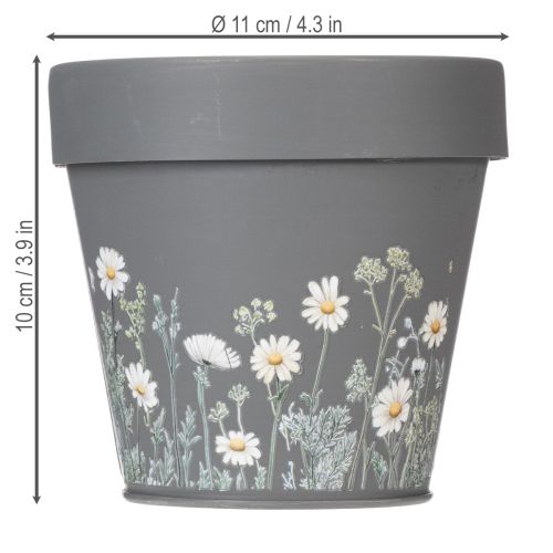 Prodotto Vaso da fiori con motivo a margherita per un arredamento d'interni elegante, 11 cm, 4 pezzi