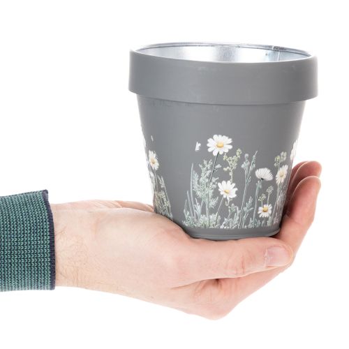 Prodotto Vaso da fiori con motivo a margherite per un design d'interni elegante, 11 cm, 4 pezzi