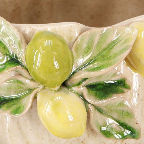 Prodotto Vaso decorativo in ceramica – motivo limone per un tocco del sud Ø19,5cm