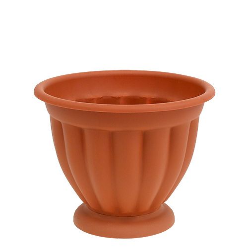 Floristik24 Vaso con piedino in plastica Ø15cm H13cm