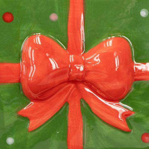 Floristik24 Fioriera in ceramica regalo di Natale con piedini H11,5cm 2 pezzi
