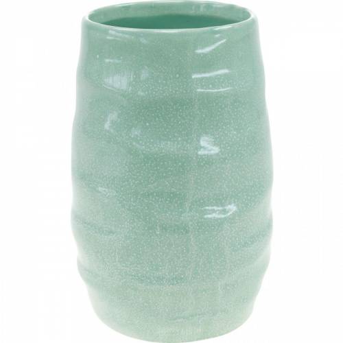 Floristik24 Vaso in ceramica ondulato, decoro vaso, vaso in ceramica H20cm