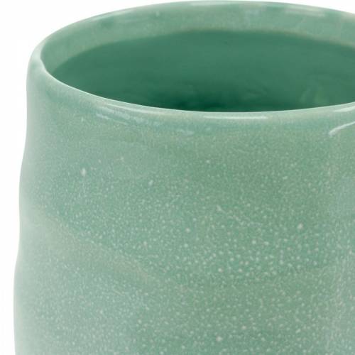 Floristik24 Vaso in ceramica ondulato, decoro vaso, vaso in ceramica H20cm