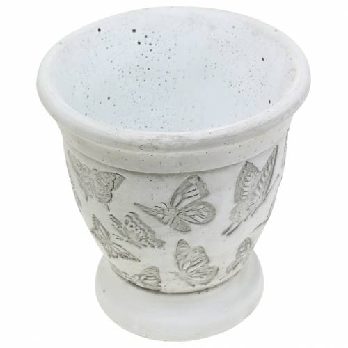 Floristik24 Vaso portavaso con farfalle Ø12.5cm H13cm 2 pezzi