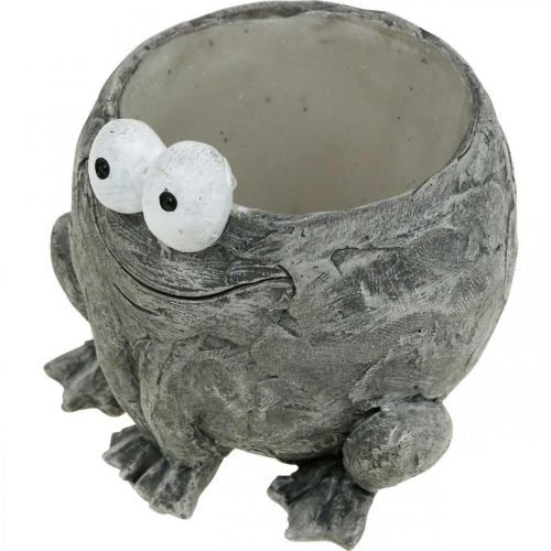 Prodotto Presina rana con sorriso grigio 11x12cm