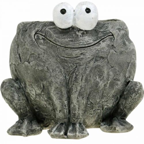 Prodotto Presina rana con sorriso grigio 11x12cm