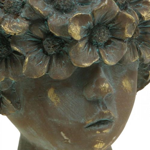 Floristik24 Vaso per piante busto vaso per fiori ragazza con viso H19cm