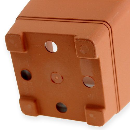 Floristik24 Vaso di fiori "Nora" 14cm x 14cm H11cm terracotta, 1pce
