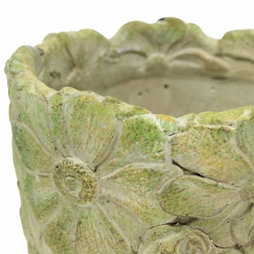 Floristik24 Vaso per piante verde Ø15,5cm H15cm