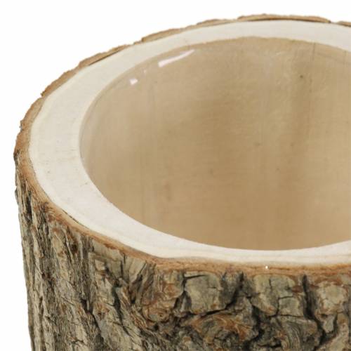 Floristik24 Portavasi in legno di olmo Ø11-13cm H11cm