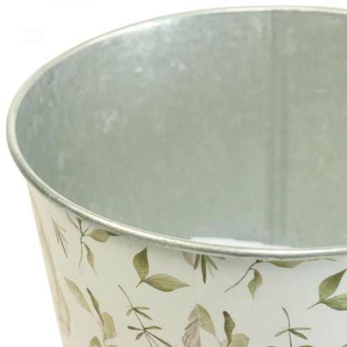 Floristik24 Vaso da fiori coniglietto Cachepot in metallo pasquale Ø15,5cm H15cm