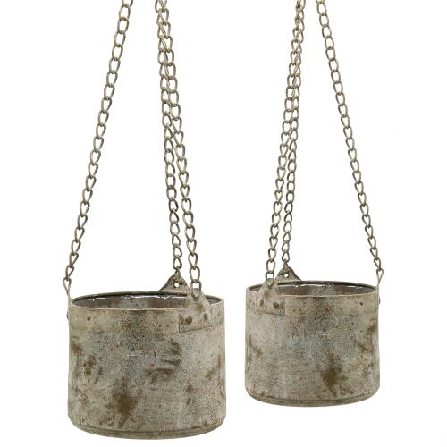 Portavasi da appendere antico Ø10/14cm 2pz