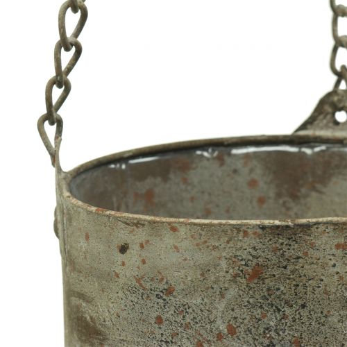Floristik24 Portavasi da appendere antico Ø10/14cm 2pz
