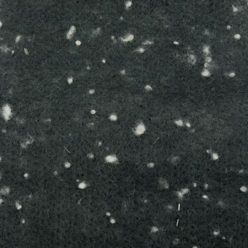 Floristik24 Nastro adesivo in feltro grigio con pois 15cm x 5m