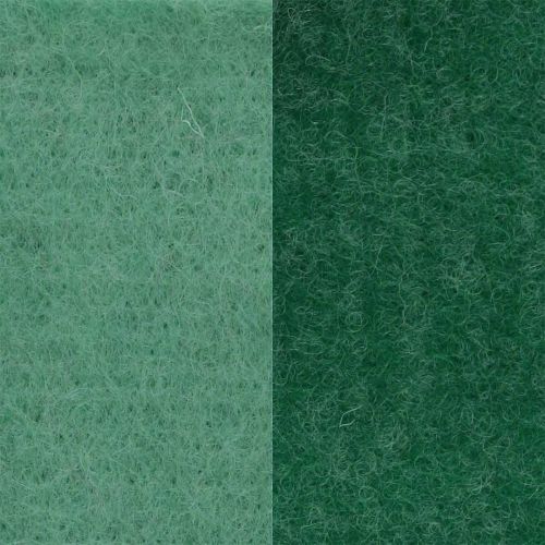 Nastro in feltro, nastro per pentole, nastro in lana bicolore verde 15 cm 5 m