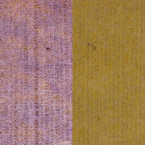 Nastro in feltro, nastro per vasi, nastro in lana bicolore giallo senape, viola 15cm 5m