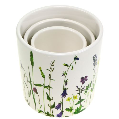 Floristik24 Design vaso da fiori Ø12 / 10 / 8cm set di 3