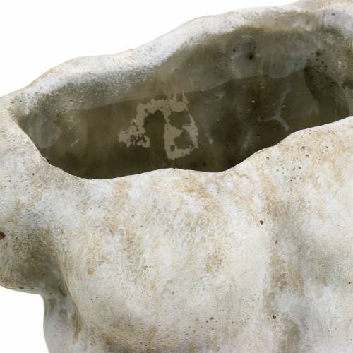 Floristik24 Vaso per piante torso maschio grigio 19 × 13,5 cm H28 cm